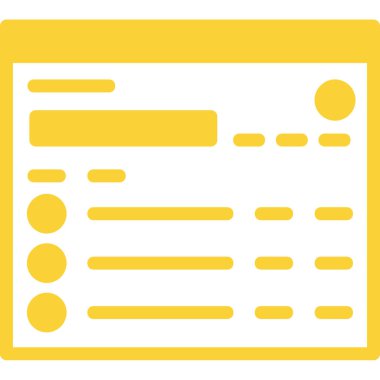 Arayüz, vektör illüstrasyonu için web simgesi