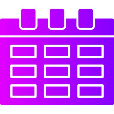 Takvim. Web simgesi basit illüstrasyon