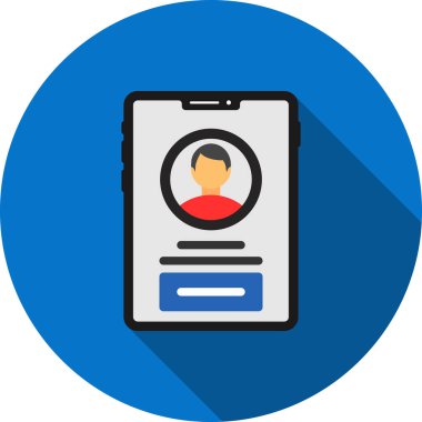 Cep telefonu. Web simgesi basit illüstrasyon