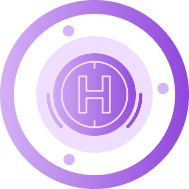 Eşsiz h 2 o vektör çizgisi simgesi