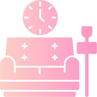 Alarm saati simgesi, vektör illüstrasyonu