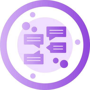 Konuş. Web simgesi basit illüstrasyon