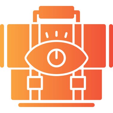 Göz. Web simgesi basit illüstrasyon