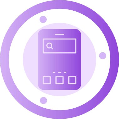 Web ve mobil için vektör taşınabilir simgesi