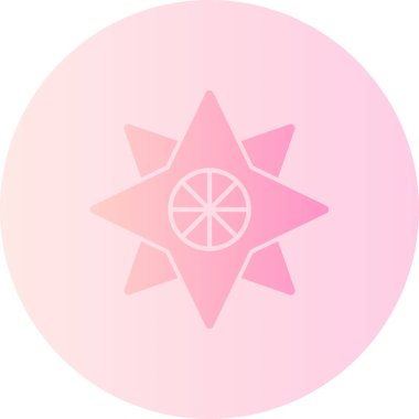 Bir yıldız simgesinin vektör illüstrasyonu