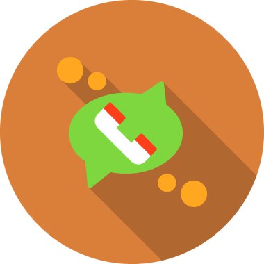 Konuş. Web simgesi basit illüstrasyon