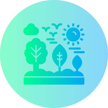 Bir ağacın vektör illüstrasyonu