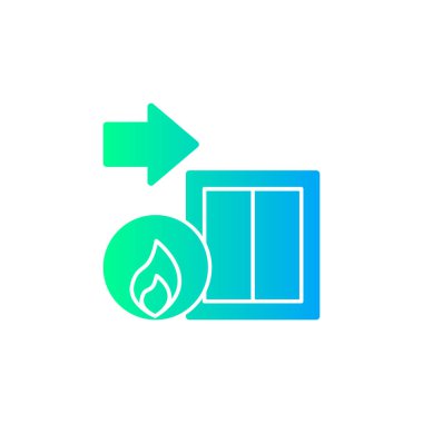 çıkış vektör illüstrasyon işareti