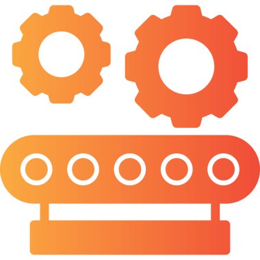 Sanayi ayarı simgesi vektör çizimi tasarımı