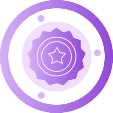 Bir yıldız simgesinin vektör illüstrasyonu