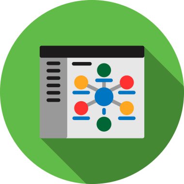 Ağ renkli vektör simgesi