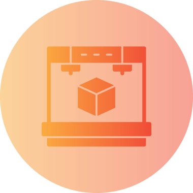 Kutu. Web simgesi basit illüstrasyon