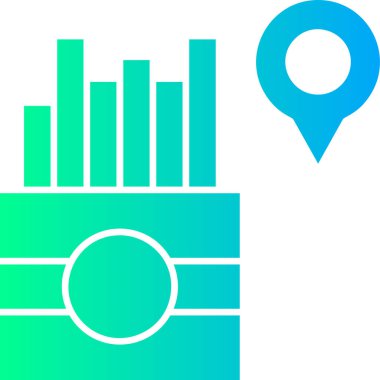 konum haritası vektör illüstrasyonu