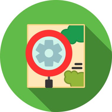 ekoloji yassı ikon vektör çizimi