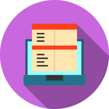 Belge. Web simgesi basit illüstrasyon