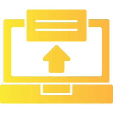 Bilgisayar simgesi. vektör illüstrasyonu