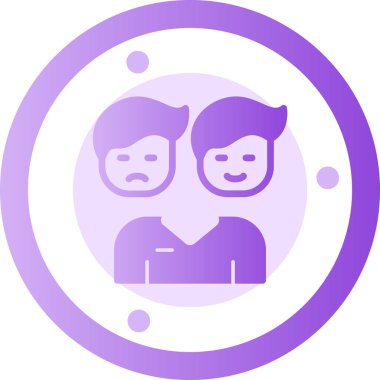 Bir kadın ve erkeğin vektör çizimi