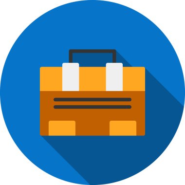 Vektör illüstrasyon düz simgesi. iş simgesi.