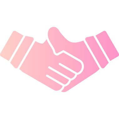 El sıkışma simgesi, vektör illüstrasyonu