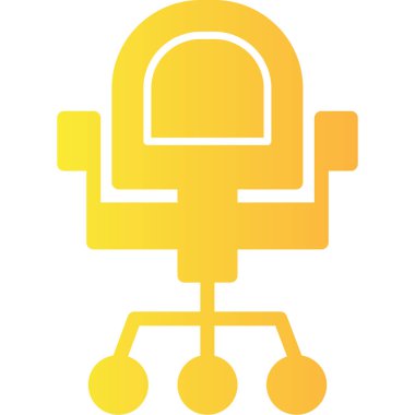 Sandalye. Web simgesi basit illüstrasyon