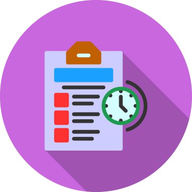 Saat. Web simgesi basit illüstrasyon