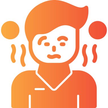 Saçlı bir kadın kafası. vektör simgesi