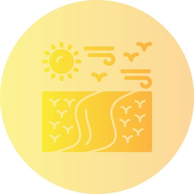 Güneş Simgesi Vektör illüstrasyonu