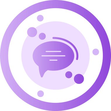 Konuşma baloncuğunun vektör çizimi