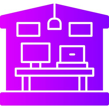 Eve. Web simgesi basit illüstrasyon