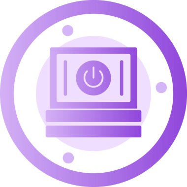 Modern bir simgenin vektör illüstrasyonu