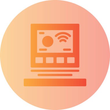 bir bilgisayarın vektör simgesi