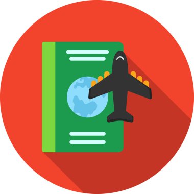 uçak yolculuğu vektör çizimi