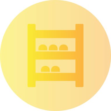 Raflar. Web simgesi basit illüstrasyon