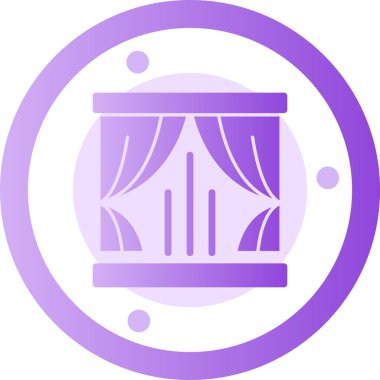 Benzersiz davul vektör simgesi