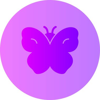 Kelebek simgesi vektör illüstrasyonu