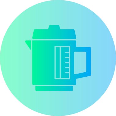 Yemek kabı simgesinin vektör illüstrasyonu