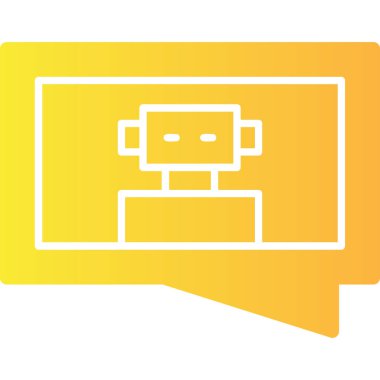 Sohbet mesajı ikonu vektör illüstrasyon grafik tasarımı