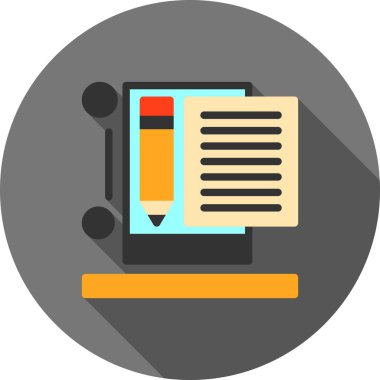 Kalem. Web simgesi basit illüstrasyon