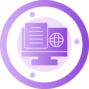 Veri analizi. Web simgesi basit illüstrasyon