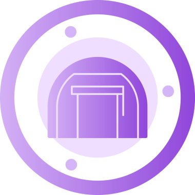 Tünel. Web simgesi basit tasarım