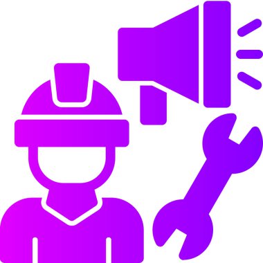 İnşaat işçisi. Basit tasarım