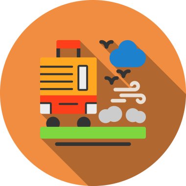 tren simgesi vektör illüstrasyonu