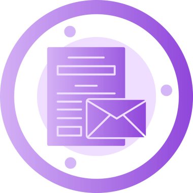 E-posta. Web simgesi basit tasarım