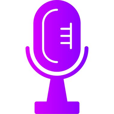 mikrofon simgesi, vektör illüstrasyon tasarımı