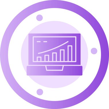 vektör analitik simgesi, vektör illüstrasyonu