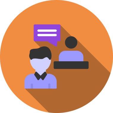 iş simgesi ve vektör illüstrasyonu beyaz arkaplanda izole edildi