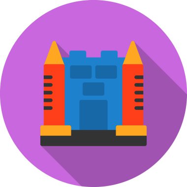 uzay roketi simgesi, vektör, illüstrasyon