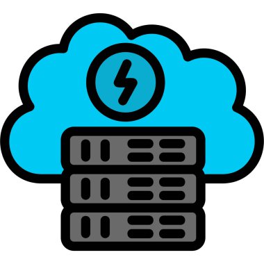 Bulut deposu. Basit resimleme