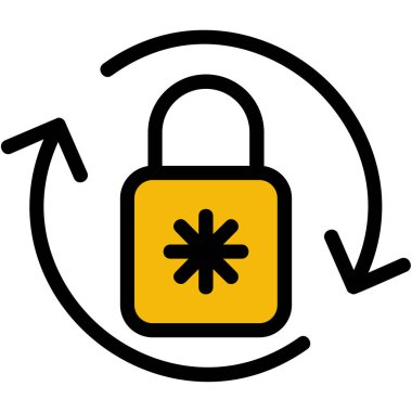 Güvenli simgeyi ana hat biçiminde kilitle