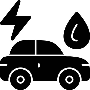 araba yakıtı simgesi, vektör illüstrasyonu